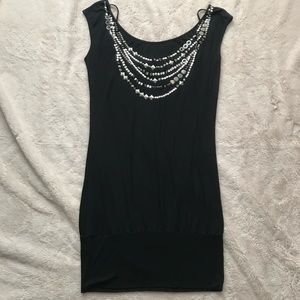 BCBG Black tunic dress small